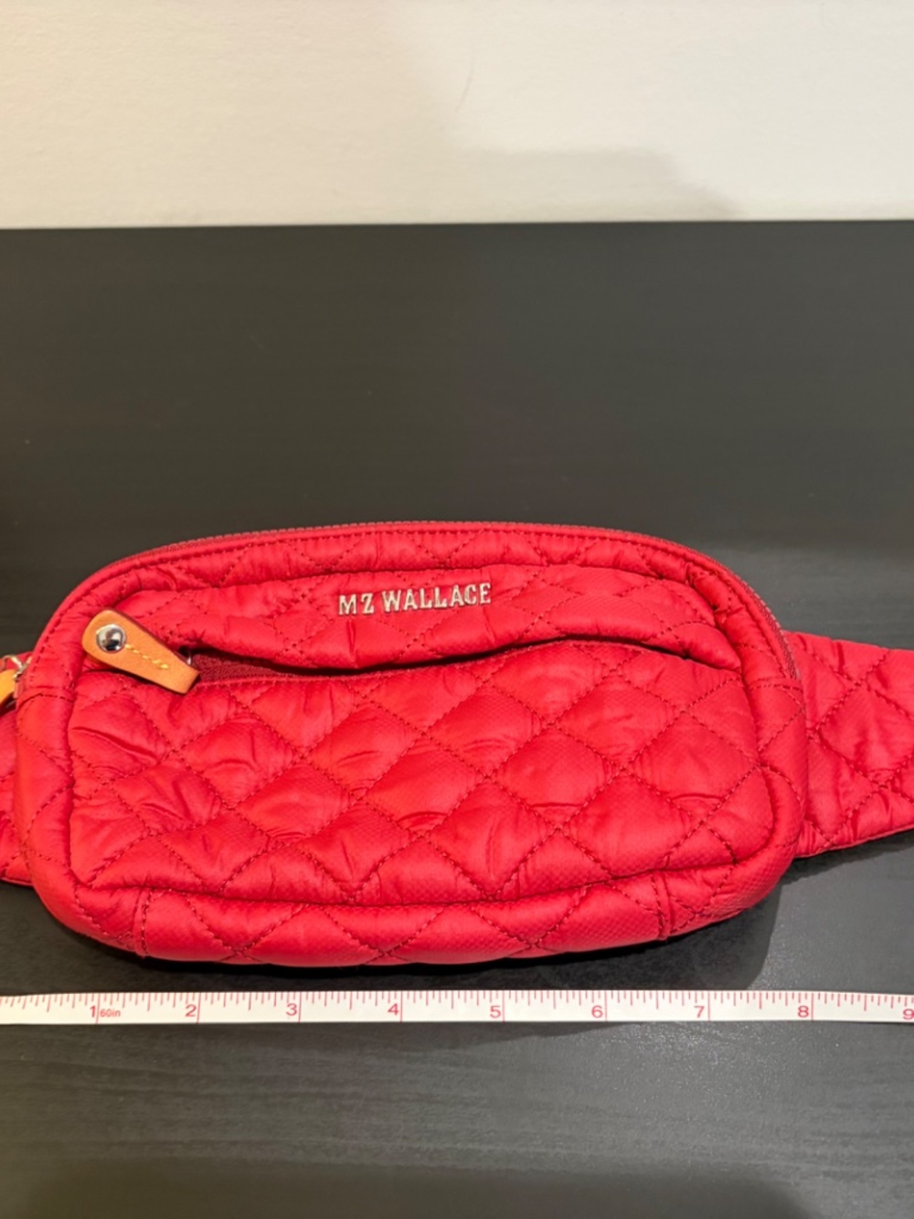 MZ Wallace Red Metro Quilted Belt Bag - Picture 8 of 10